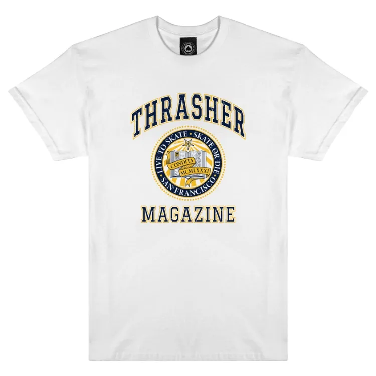 Thrasher Dropout White T-Shirt [Size: L]