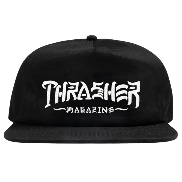 Thrasher Thrash & Destroy Black Snapback Hat