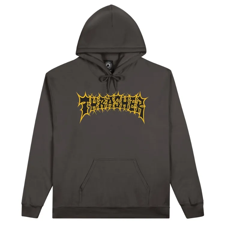 Thrasher Spikey Charcoal Hoodie [Size: L]