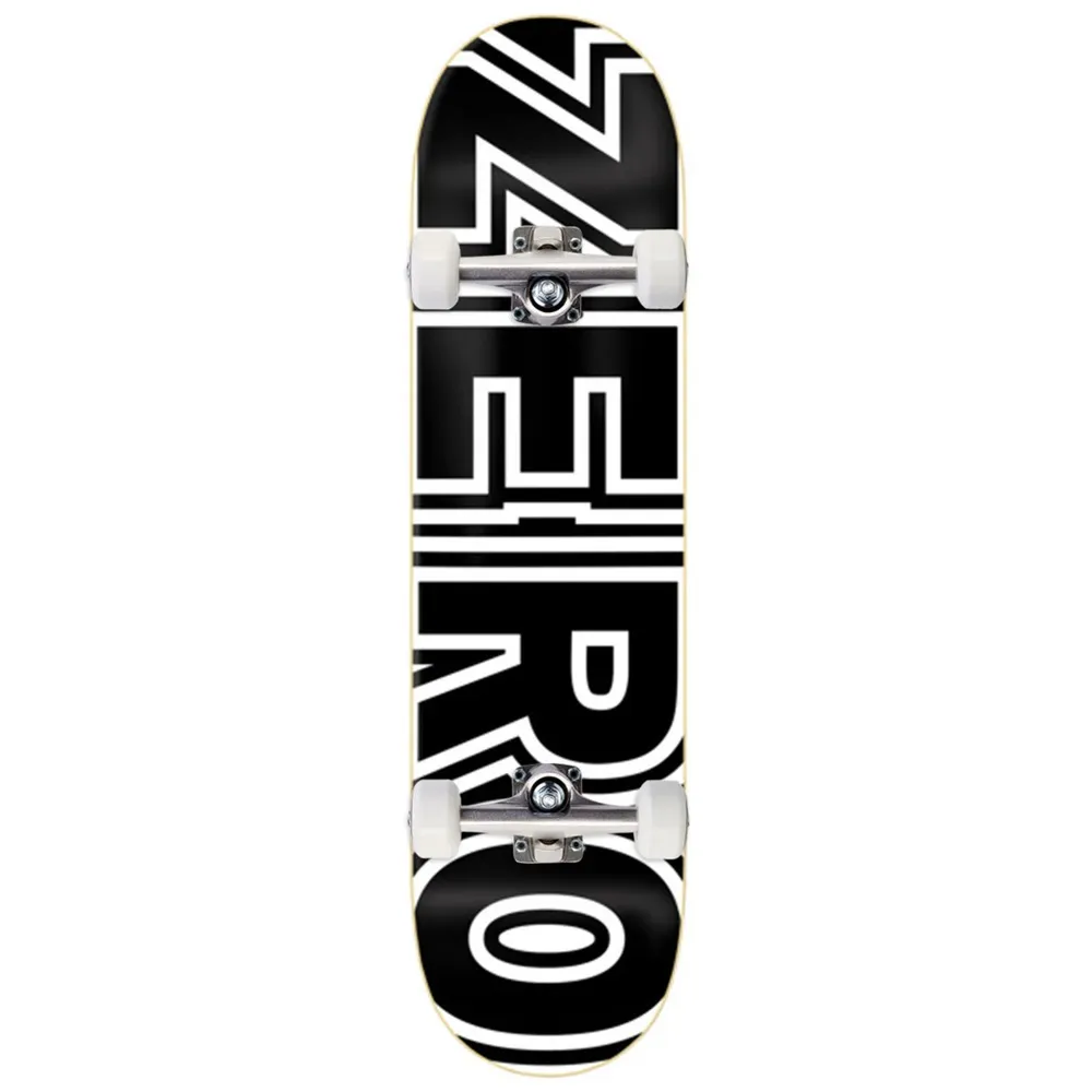 Zero Bold Black White 8.25 Complete Skateboard