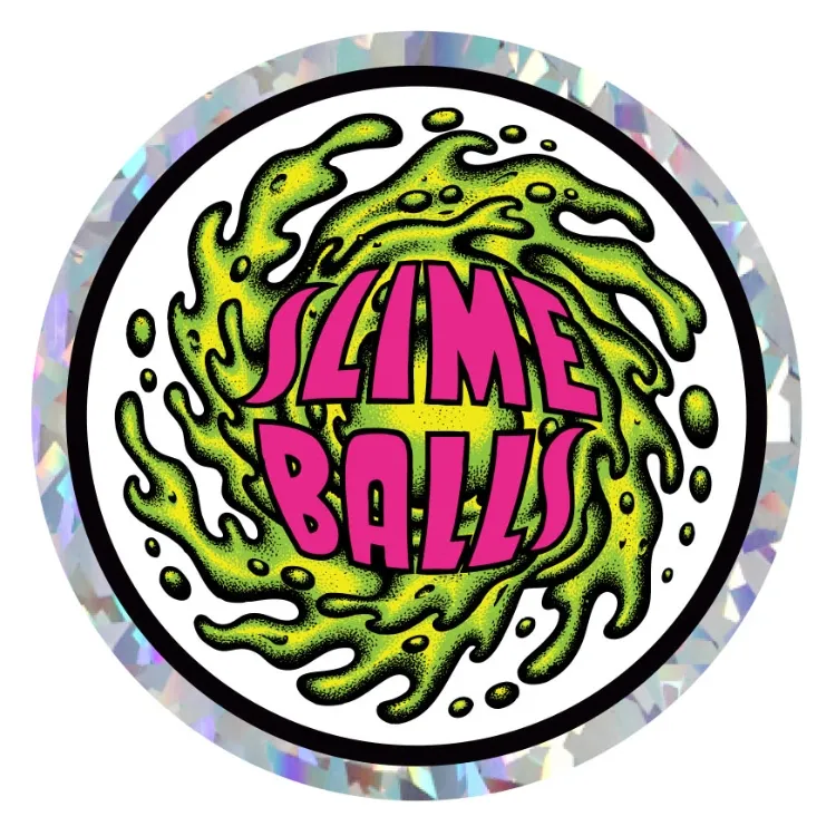 Slime Balls Logo Prismatic Holo Sticker