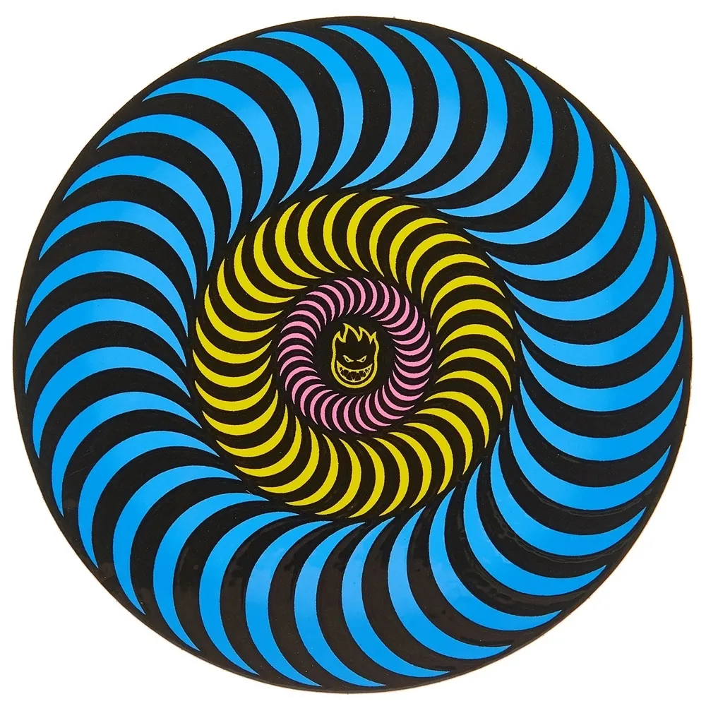 Spitfire Tri-Col Swirl Sticker [Colour: Blue]