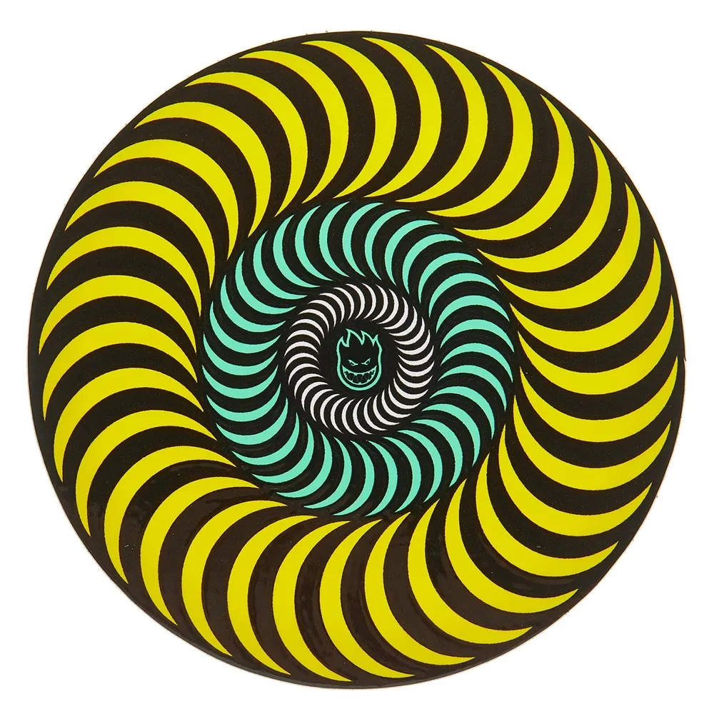 Spitfire Tri-Col Swirl Sticker [Colour: Yellow]