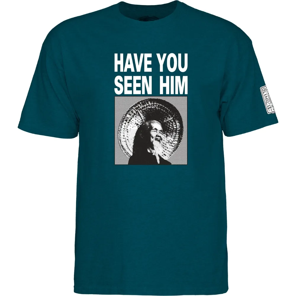 Powell Peralta Searching For Animal Chin Midnight Teal T-Shirt [Size: L]