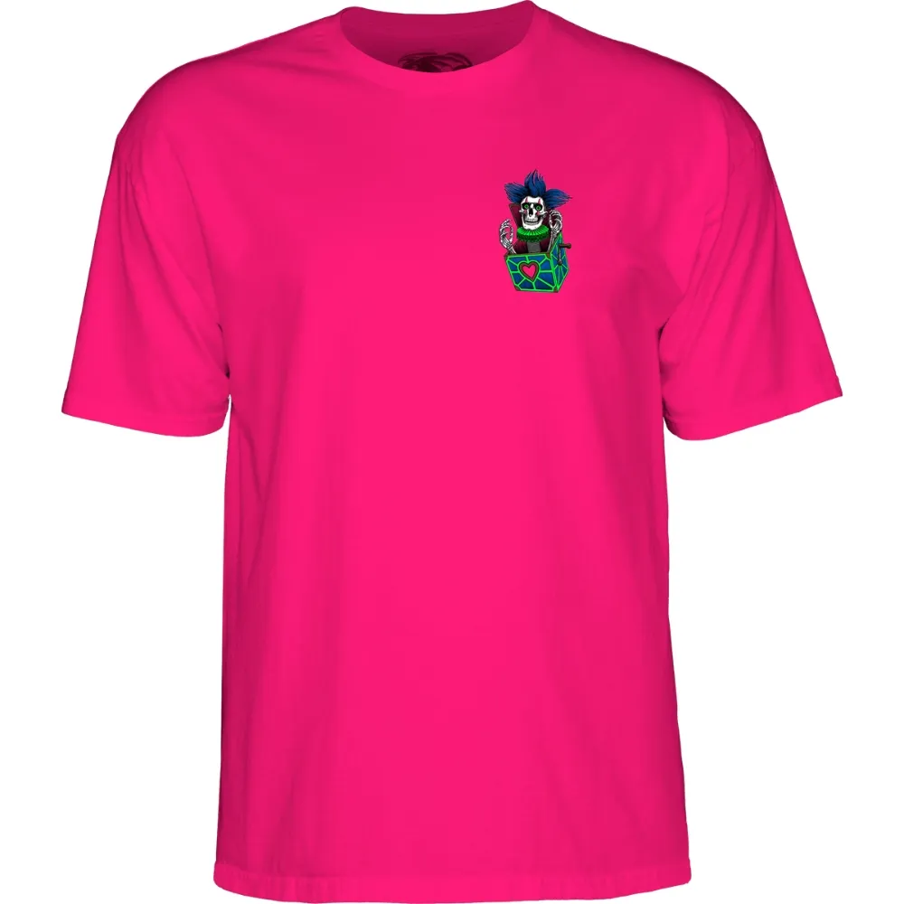 Powell Peralta Hiett Skull Hot Pink T-Shirt [Size: M]