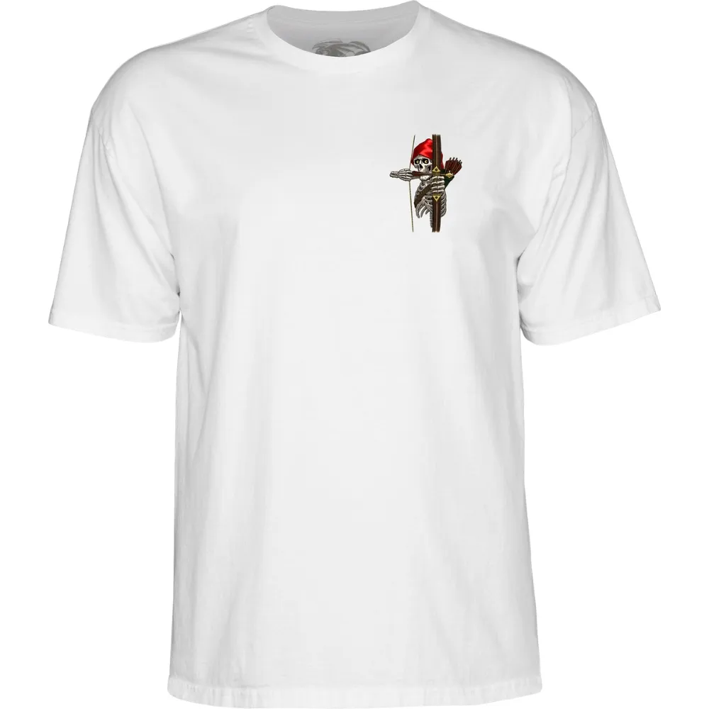 Powell Peralta Doelling Archer White T-Shirt [Size: M]