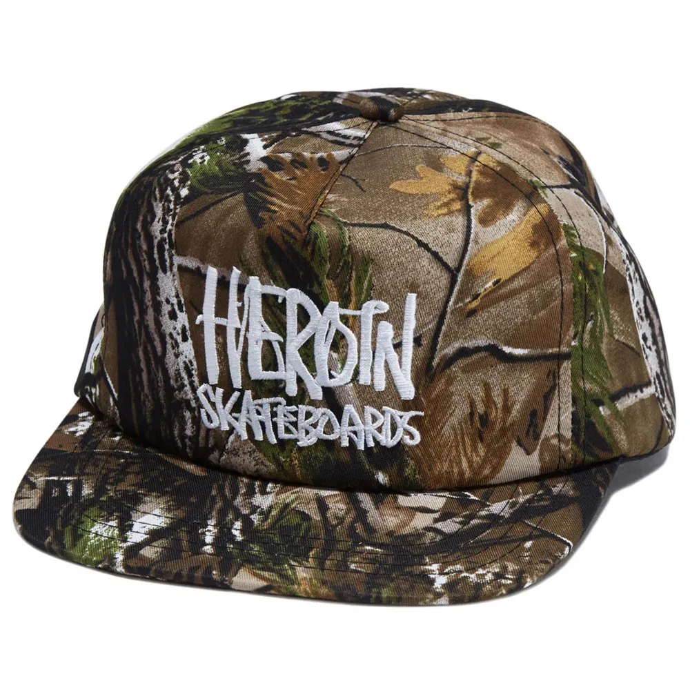 Heroin Script Camo Snapback Hat