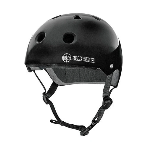 187 Gloss Black Skate Helmet [Size: XL]