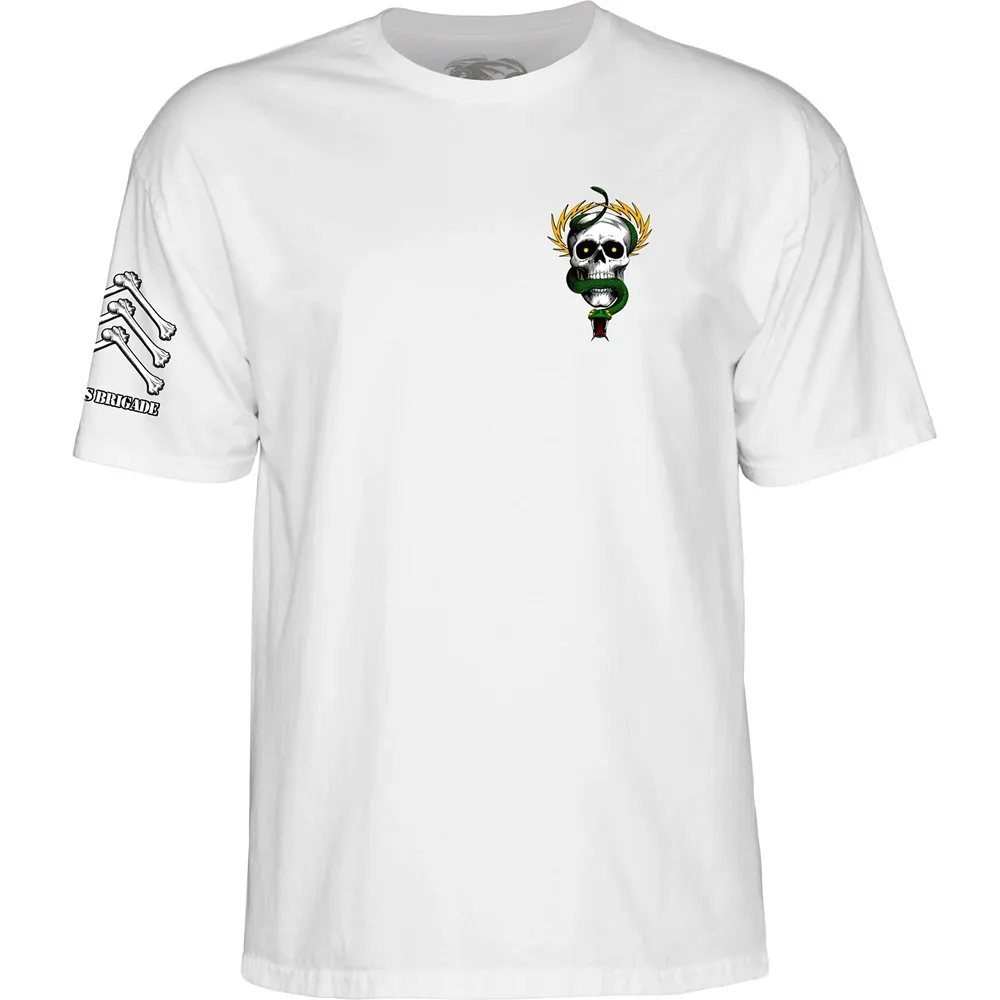 Powell Peralta Bones Brigade McGill 17th Series White T-Shirt [Size: L]