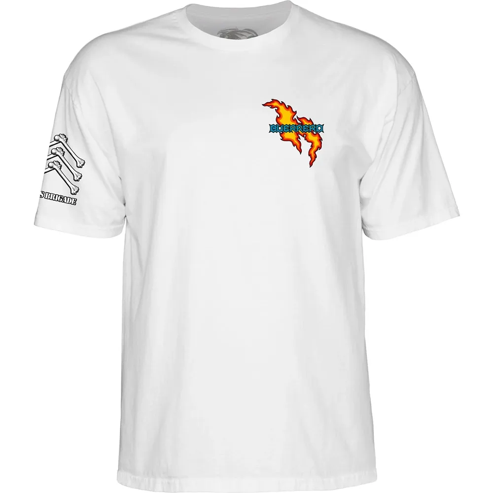 Powell Peralta Bones Brigade Guerrero 17th Series White T-Shirt [Size: L]