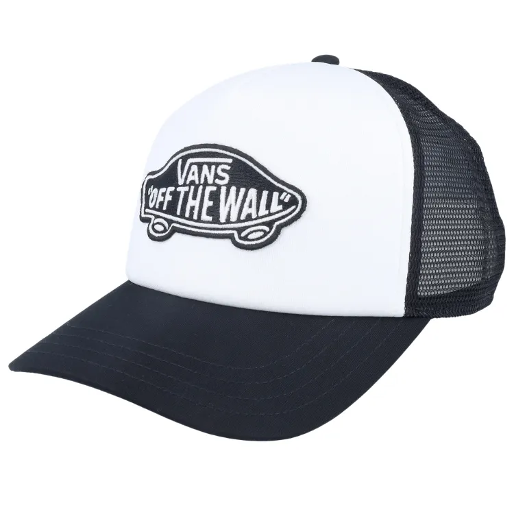 Vans Classic Patch Curved Bill Black White Trucker Hat