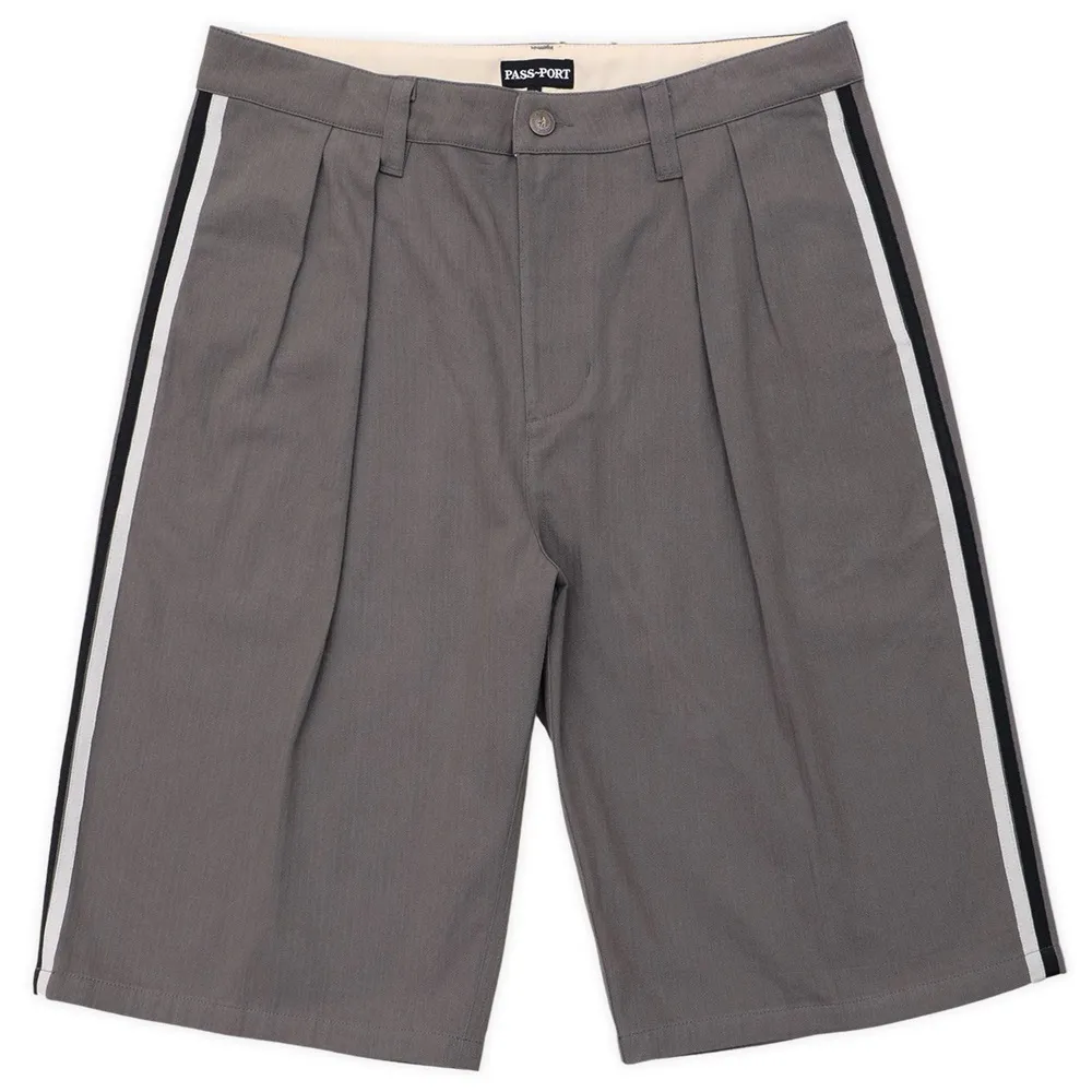 Passport Leagues Club Striped Grey Shorts [Size: 34]