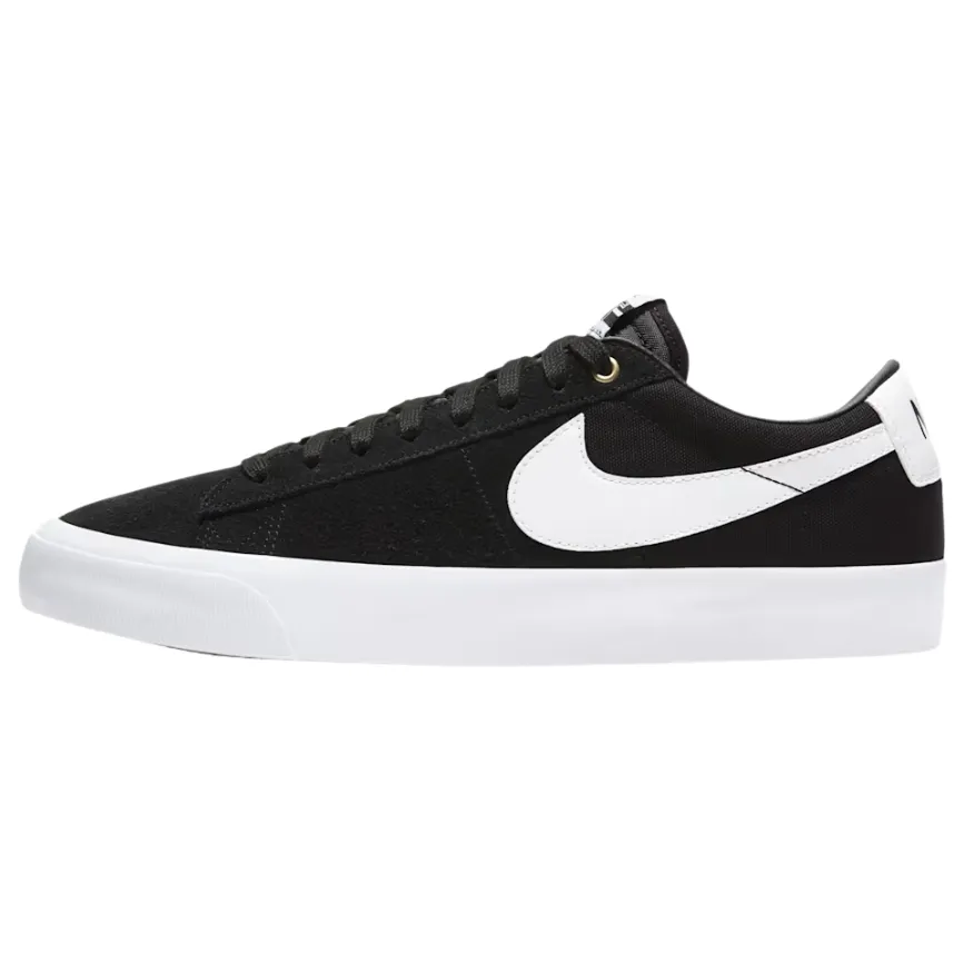 Nike SB Zoom Blazer Low Pro GT Black Gum Light Brown White Mens Skate Shoes [Size: US 10]