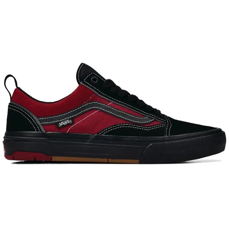 Vans Skate Old Skool Wafflecup Black Red Shoes [Size: US 9]