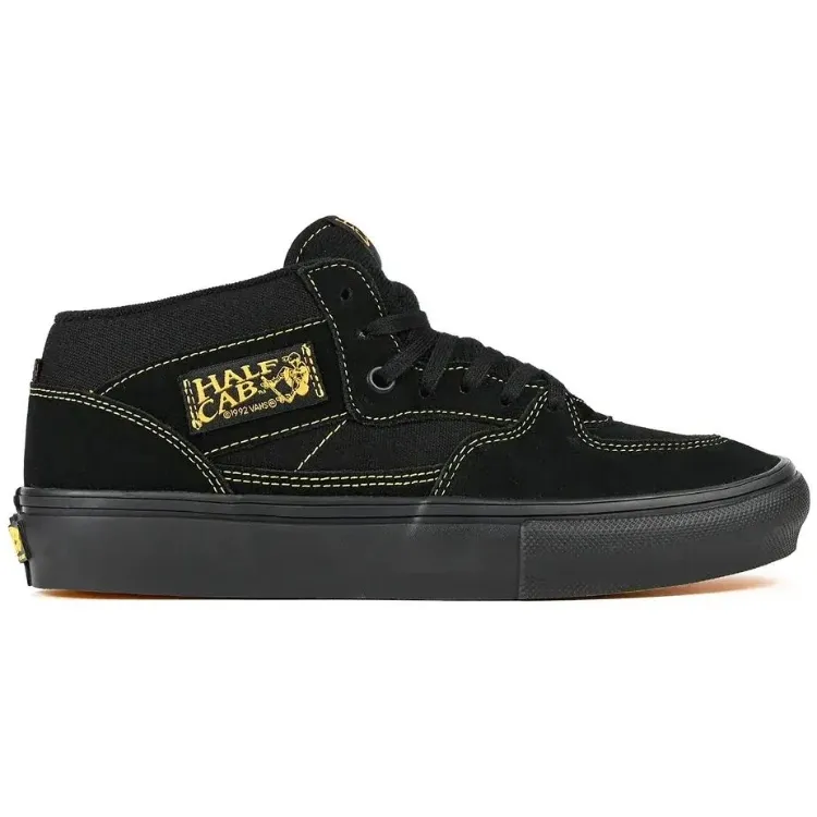 Vans Skate Half Cab Black Mustard Shoes [Size: US 9]