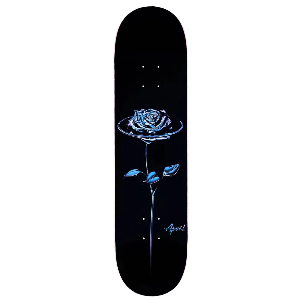 April Chrome Rose Black 8.38 Skateboard Deck