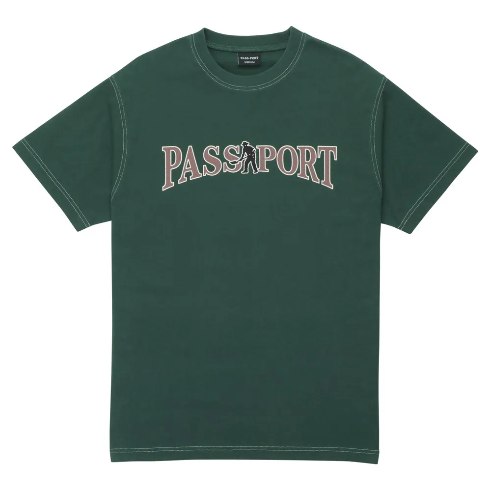 Passport Official Contrast Washed Green T-shirt [Size: M]