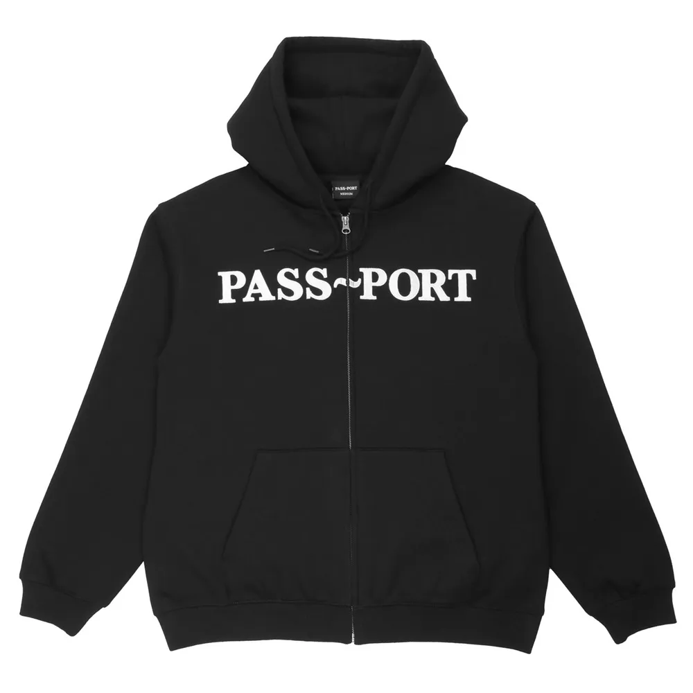 Passport Official Black Zip Hoodie [Size: M]