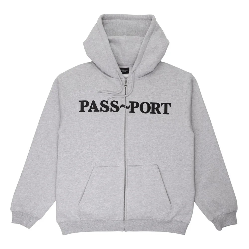 Passport Official Ash Zip Hoodie [Size: M]
