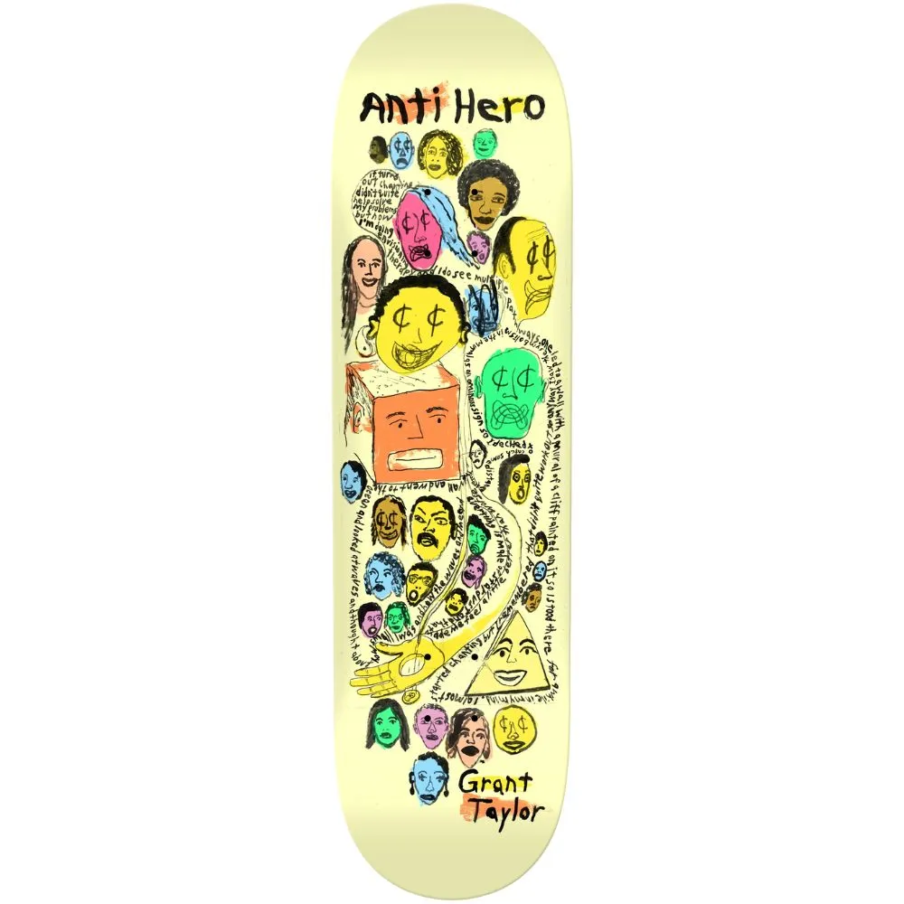 Anti Hero Taylor Expressions Beige 8.5 Skateboard Deck