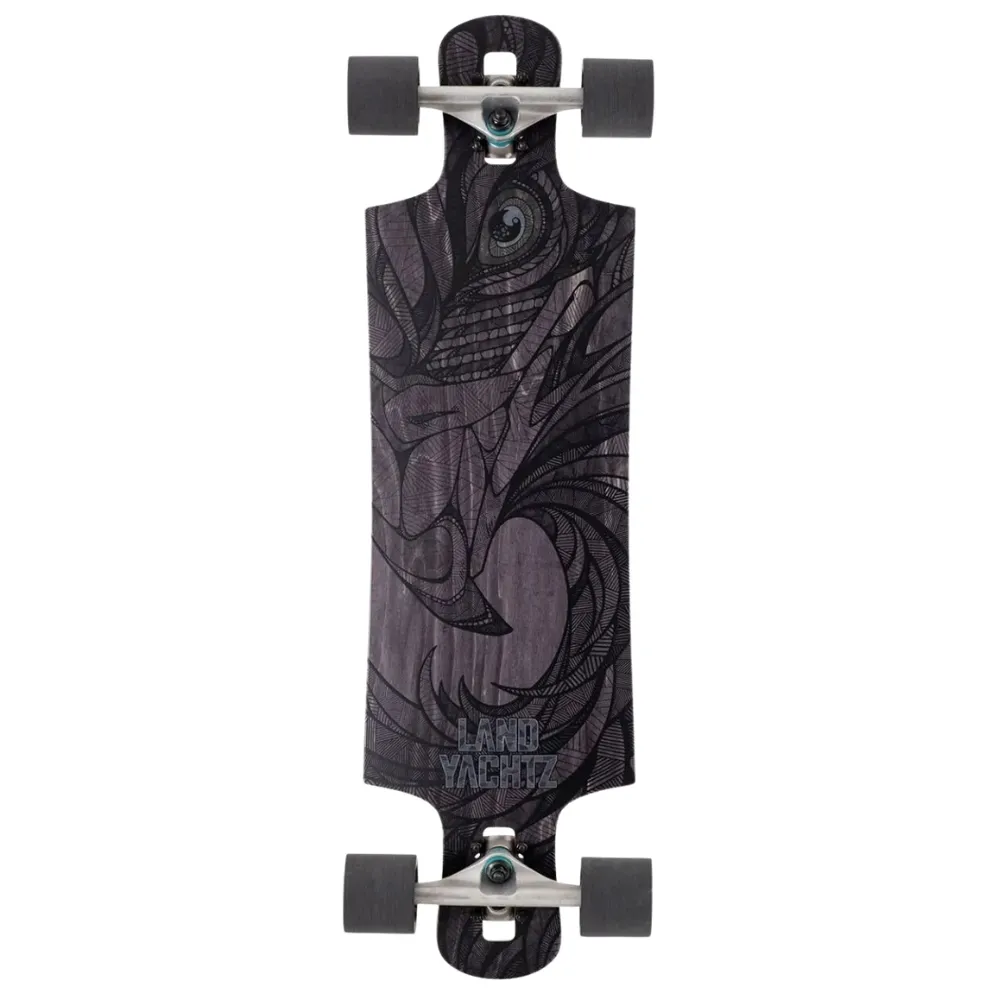 Landyachtz Drop Hammer Black Eagle 35 Longboard Skateboard
