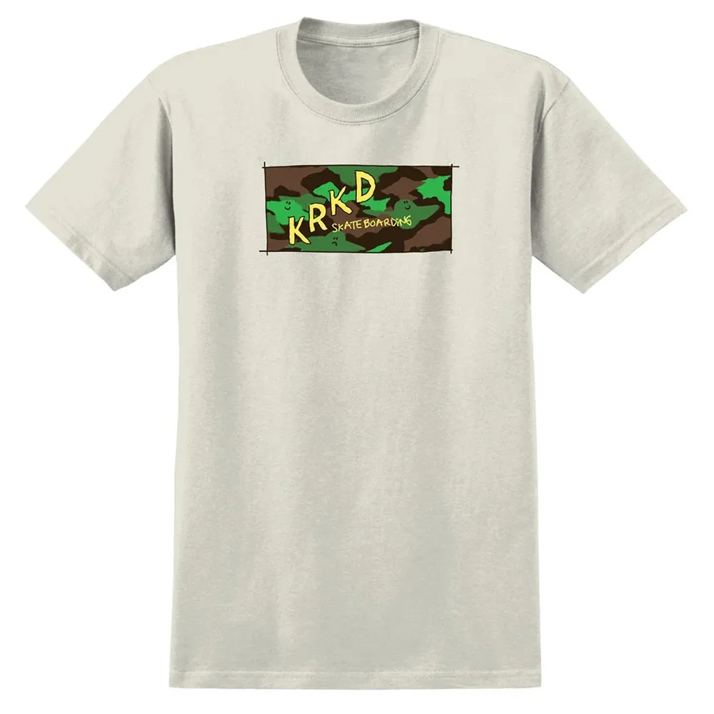 Krooked Kamo Cream T-Shirt [Size: M]