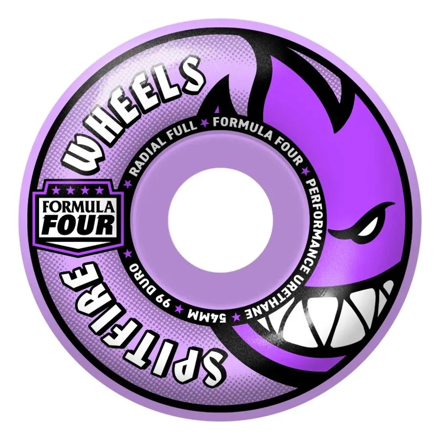 Spitfire Radial Full Purple F4 99D 54mm Skateboard Wheels