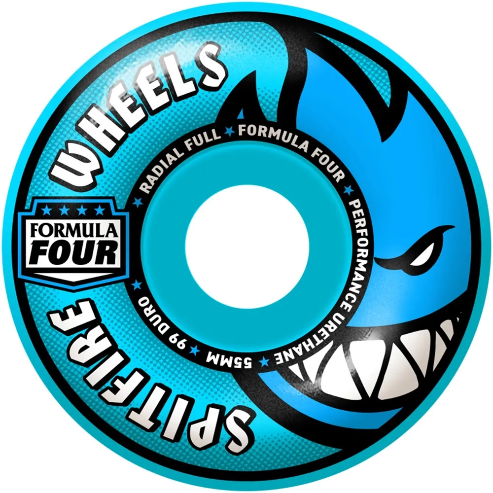 Spitfire Radial Full Blue F4 99D 55mm Skateboard Wheels