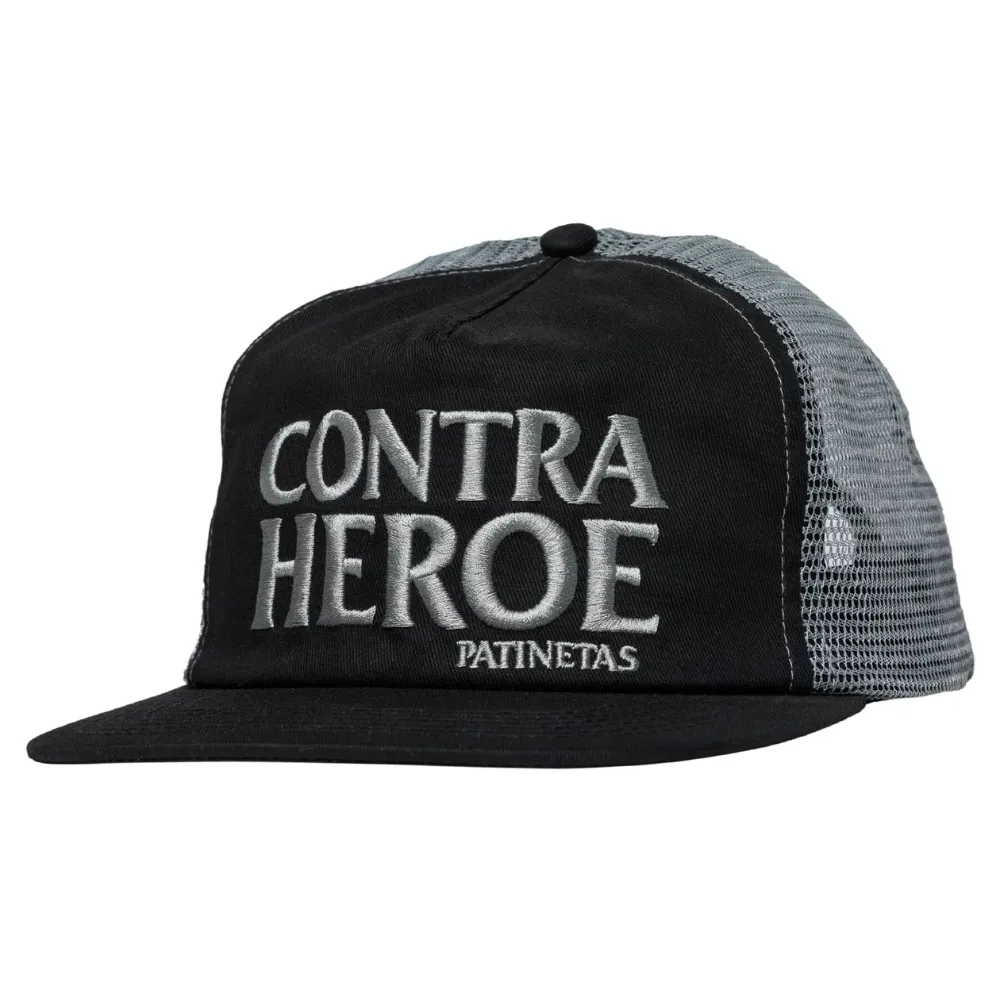 Anti Hero Contra Heroe Black Charcoal Trucker Hat