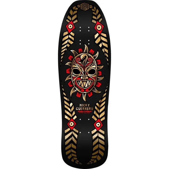 Powell Peralta Nicky Guerrero Mask Black Gold 9.75 Skateboard Deck