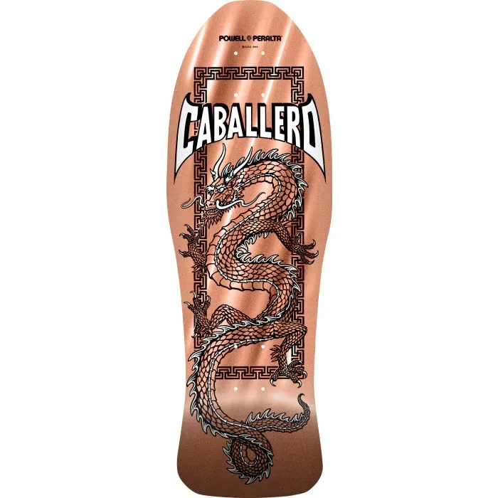 Powell Peralta Caballero Chinese Dragon Copper Foil 10 Skateboard Deck