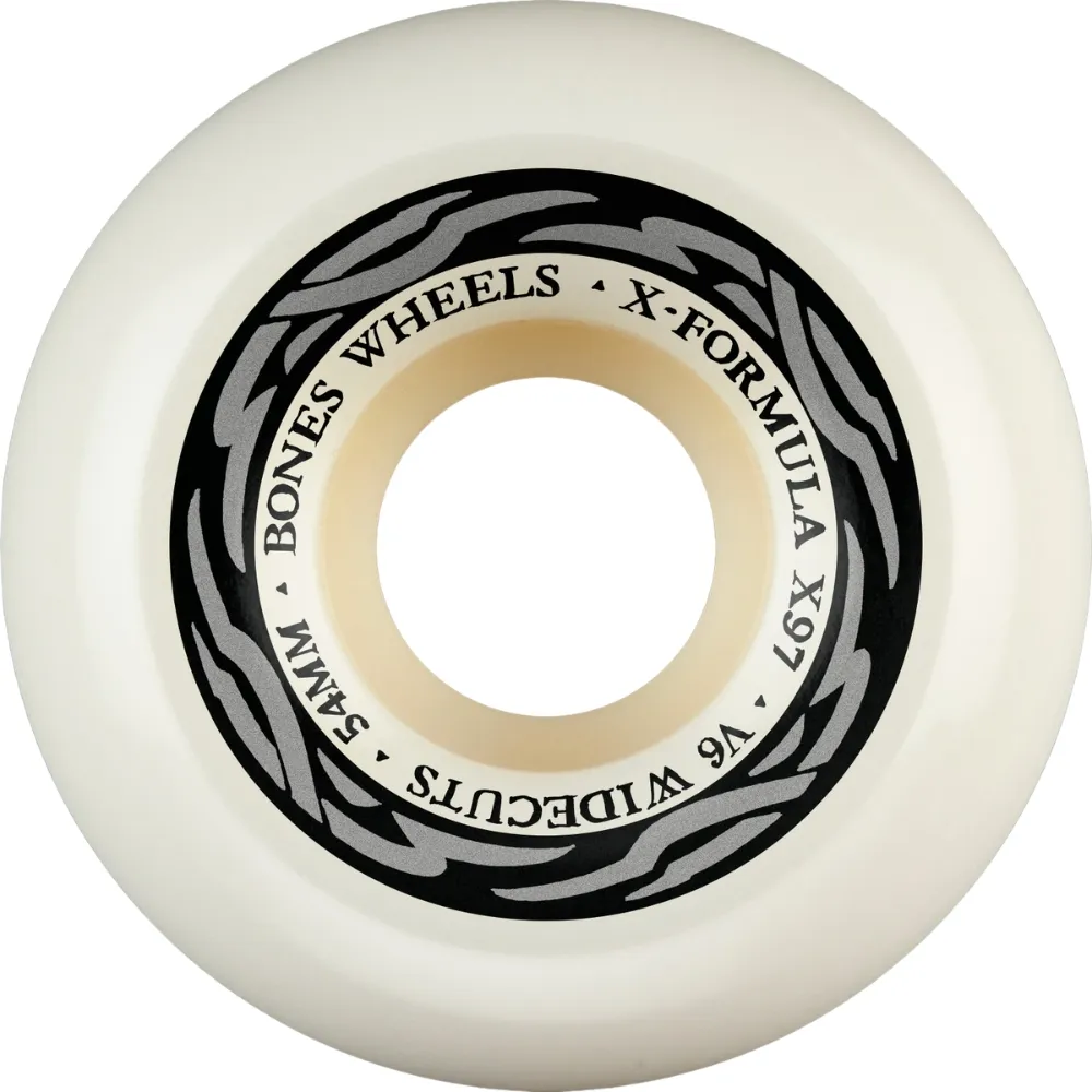 Bones X-Formula Silver Widecut V6 97A 54mm Skateboard Wheels