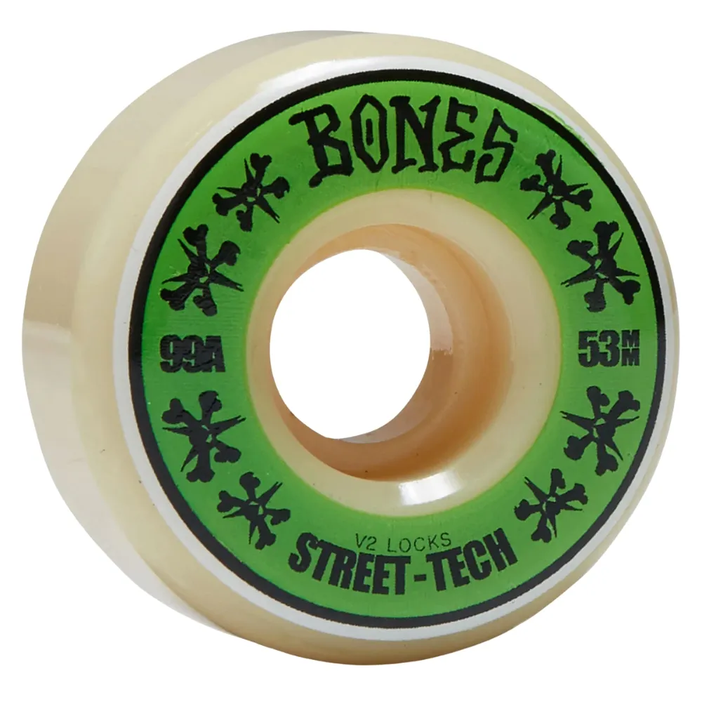 Bones Street Tech Locks STF V2 99A 53mm Skateboard Wheels