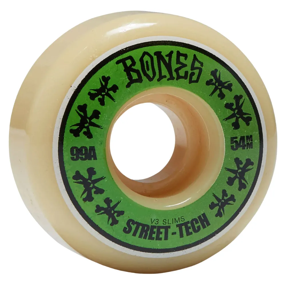 Bones Street Tech Slims STF V3 99A 54mm Skateboard Wheels