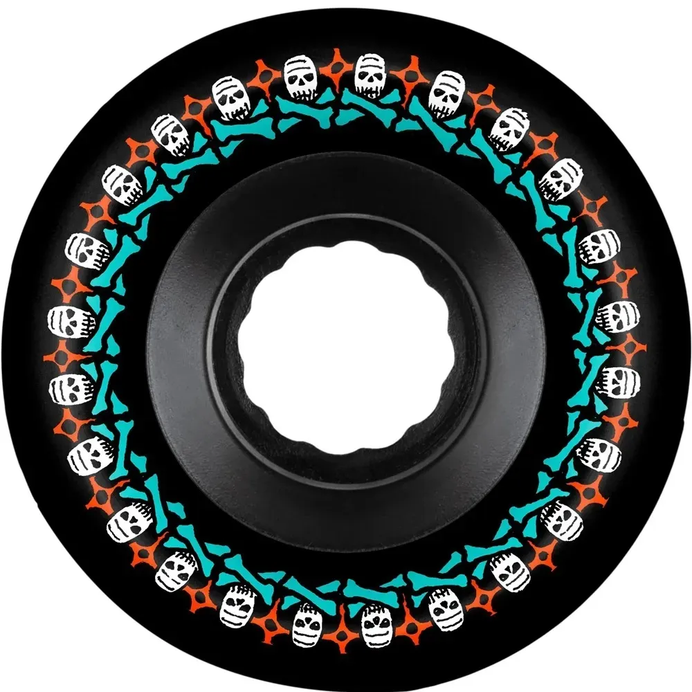 Bones Rough Riders Skulls Black ATF 80A 59mm Skateboard Wheels