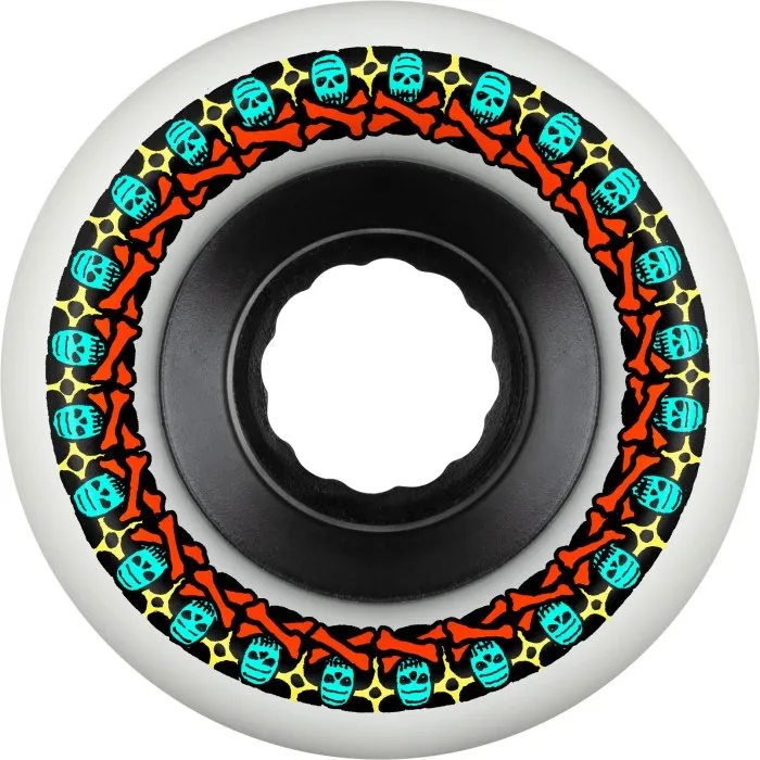 Bones Rough Riders Skulls White ATF 80A 59mm Skateboard Wheels