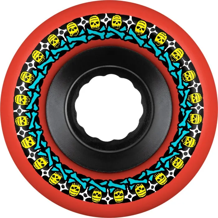 Bones Rough Riders Skulls Red ATF 80A 59mm Skateboard Wheels
