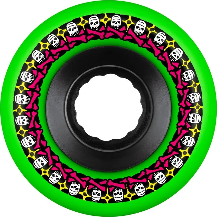 Bones Rough Riders Skulls Green ATF 80A 59mm Skateboard Wheels
