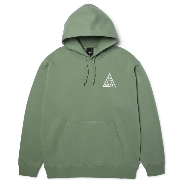 HUF Triple Triangle Mint White Hoodie [Size: M]