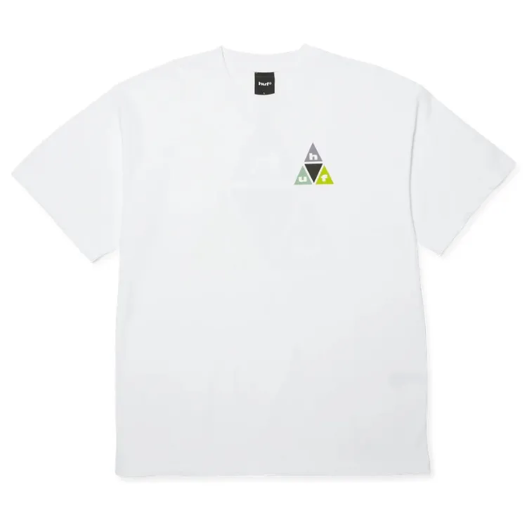 HUF Prism Triple Triangle White T-Shirt [Size: M]