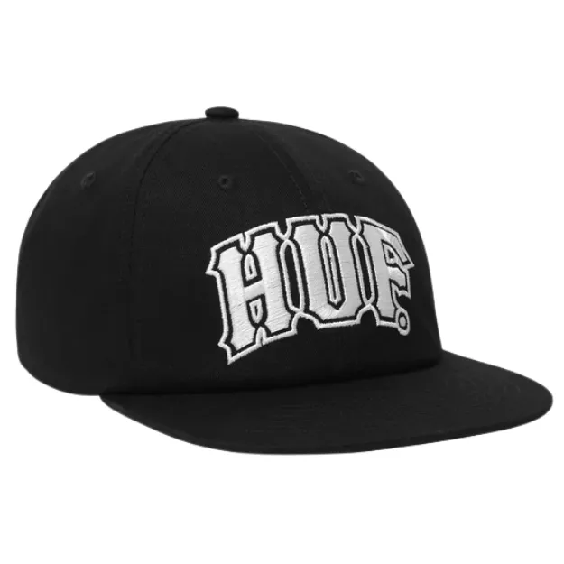 HUF Classic Arch Black White Snapback Hat
