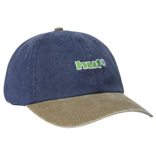 HUF Two Tone 89 Washed 6 Panel Navy Hat