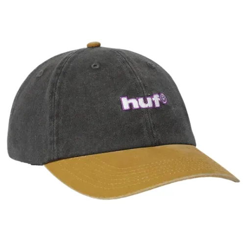 HUF Two Tone 89 Washed 6 Panel Black Hat