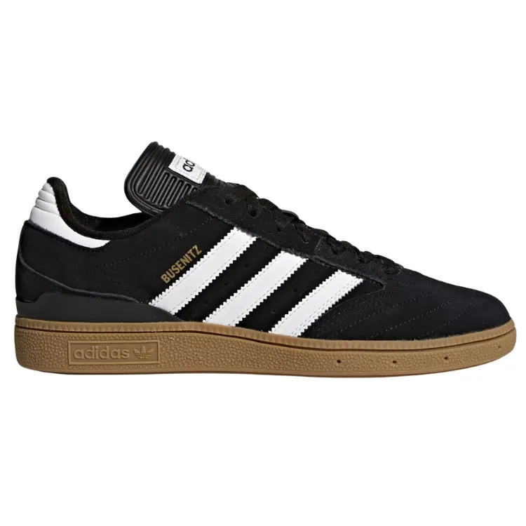 Adidas Busenitz Pro Core Black Cloud White Gold Metallic Shoes [Size: US 9]