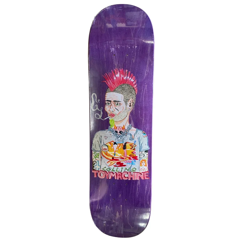 Toy Machine Collins Mowahawk 8.25 Skateboard Deck