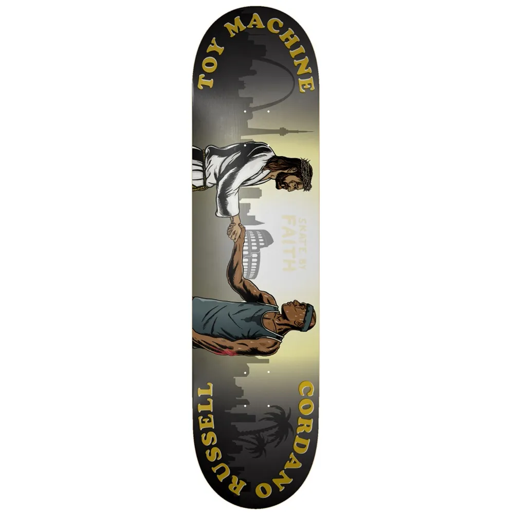 Toy Machine Russell Skate By Faith 8.5 Skateboard Deck