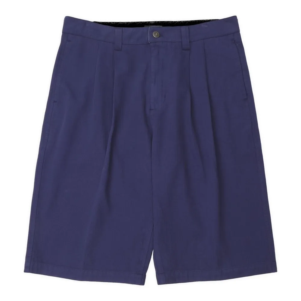 Passport Herringbone Leagues Club Navy Sun Bleached Shorts [Size: 32]