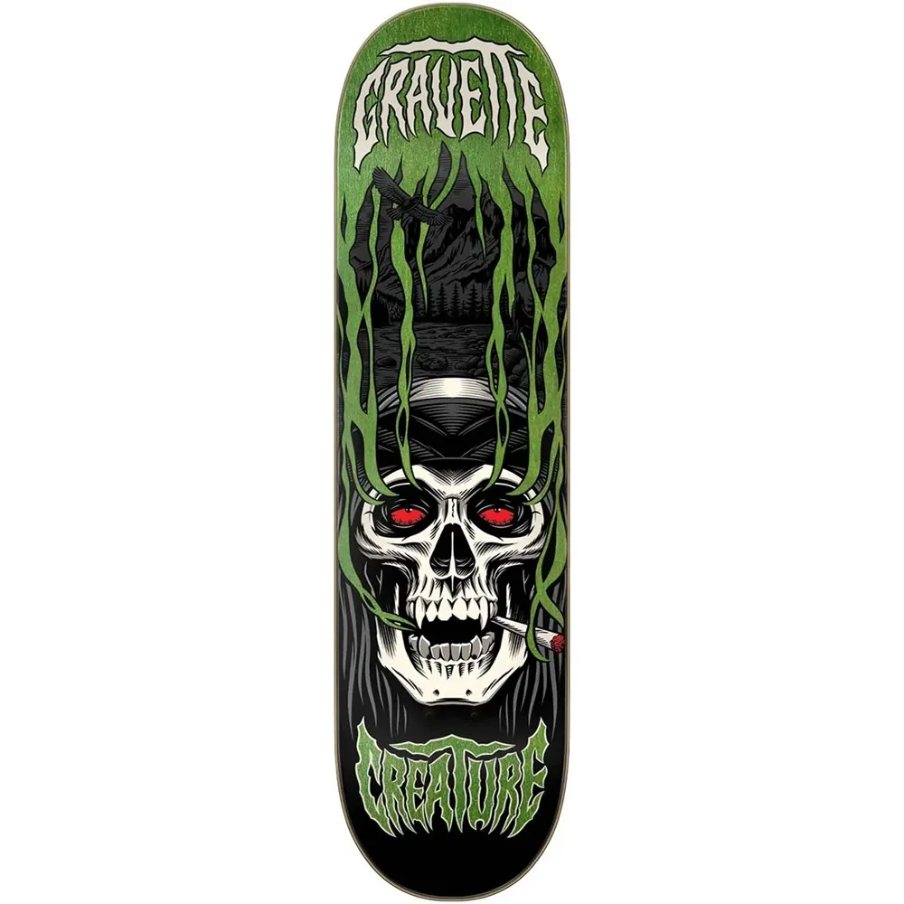 Creature Gravette Hippie Skull 4 Pro 8.3 Skateboard Deck