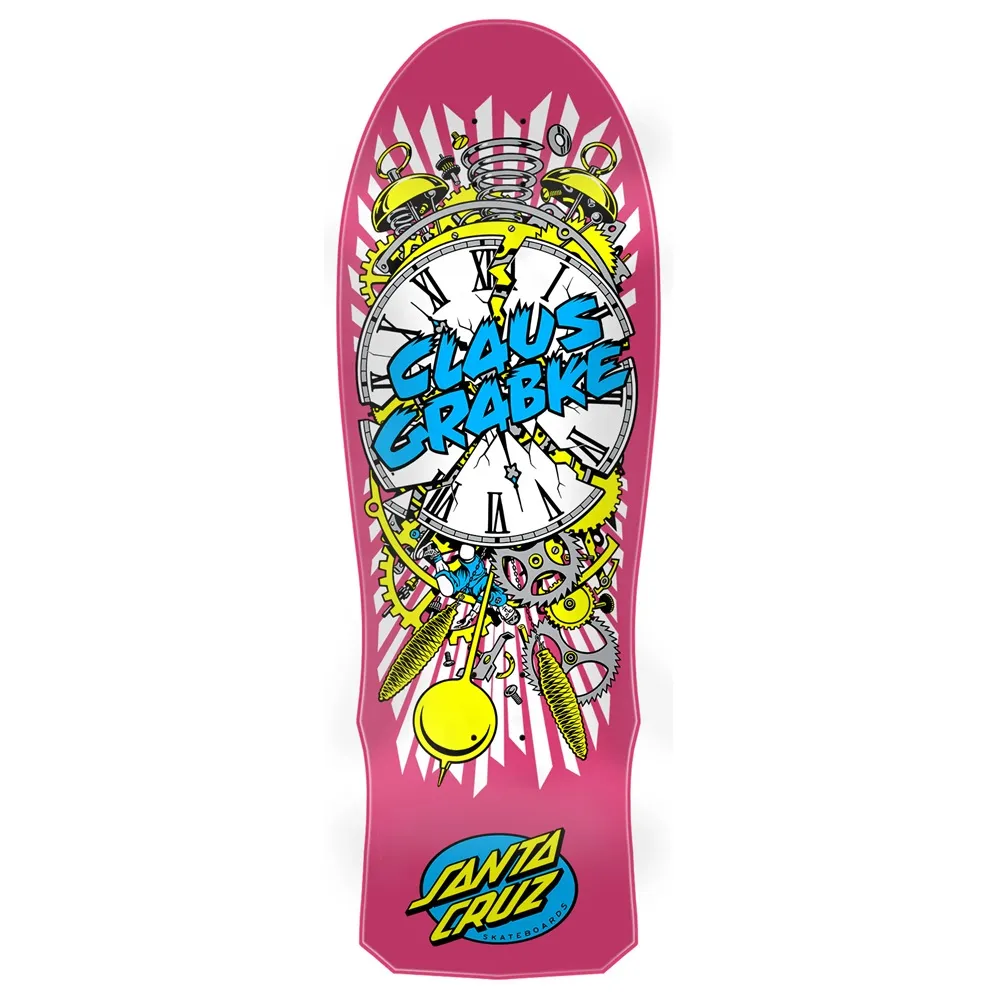 Santa Cruz Grabke Exploding Clock Pink 10.04 Skateboard Deck