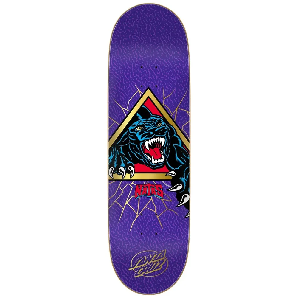 Santa Cruz Natas Shattered Panther Purple VX 9.0 Skateboard Deck